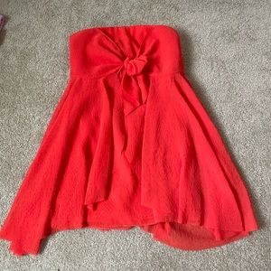 free people strapless dress size xs